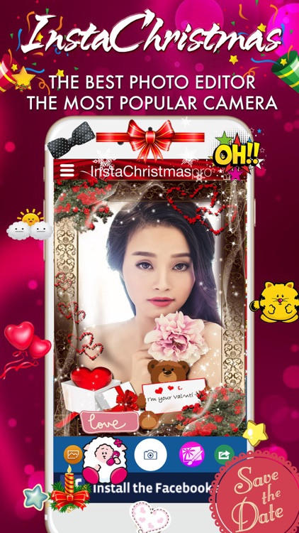 Insta Christmas Photo Frame - Wonder Photo