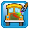 Kids Games Coloring Page Car Truck Version