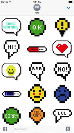 Animated Pixel Messages Stickers(圖2)-速報App