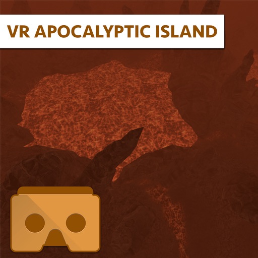 VR Apocalyptic Island 3D Icon