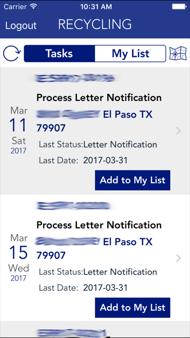 El Paso Recycling App screenshot 2