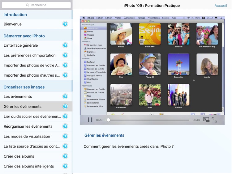 Tutorom pour iPhoto '09 - Formation Vidéo