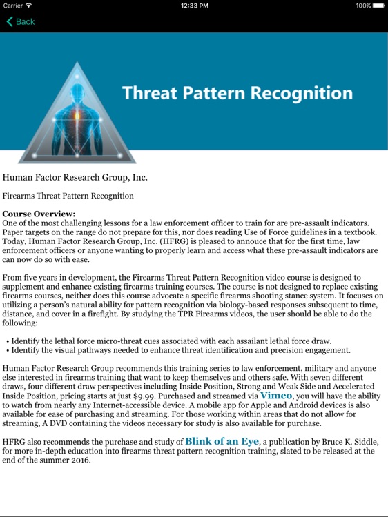 Threat Pattern Recognition HD screenshot-3