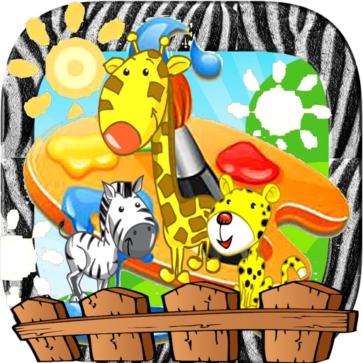 Zoo Animal Paint : coloring pages for girls & boys Icon