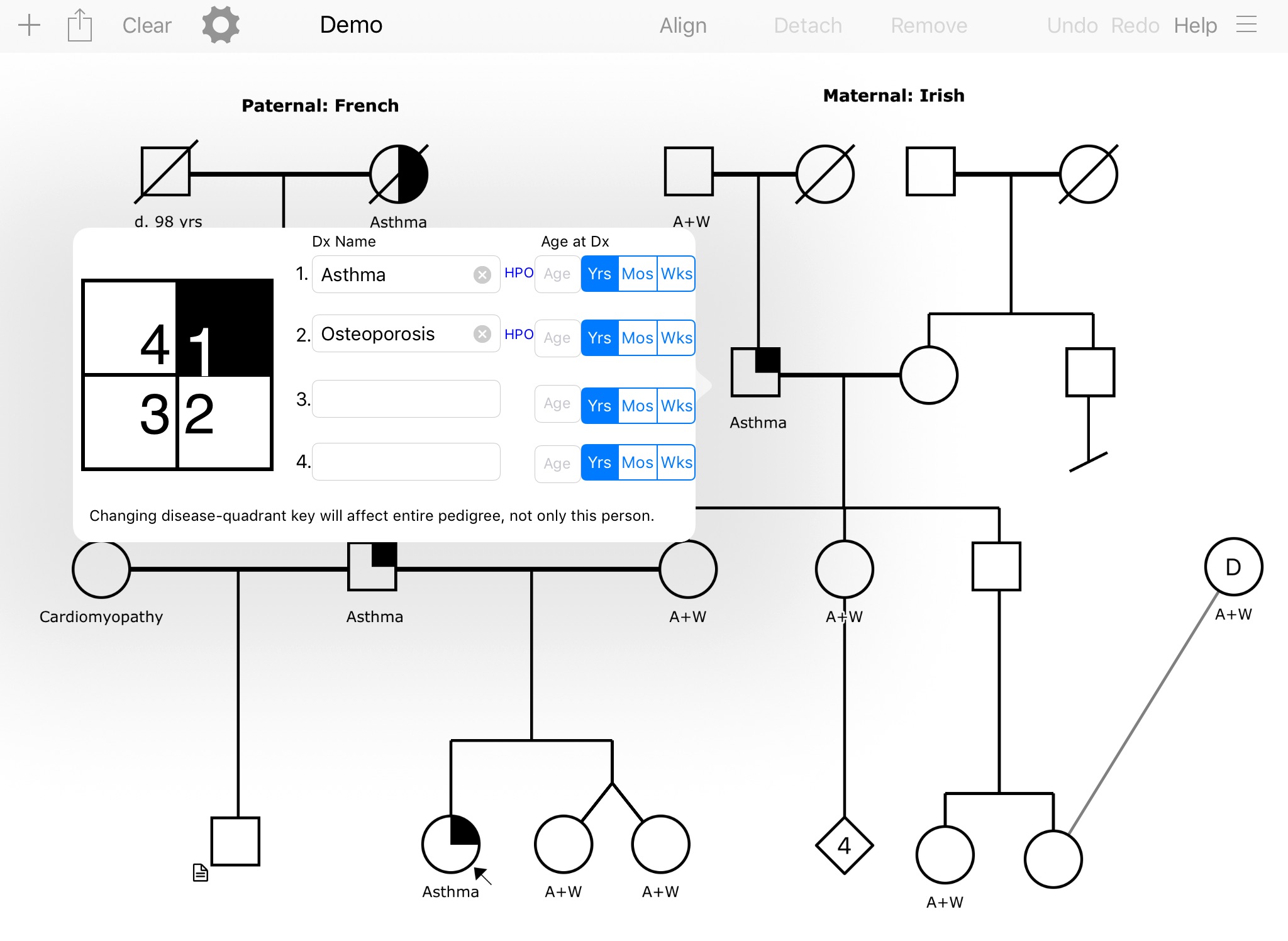 Proband - Pedigrees Made Simple screenshot 2