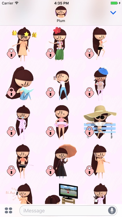 PLUM Animated Stickers