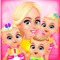 Care for the newborn baby Triplets in this fun mommy salon game