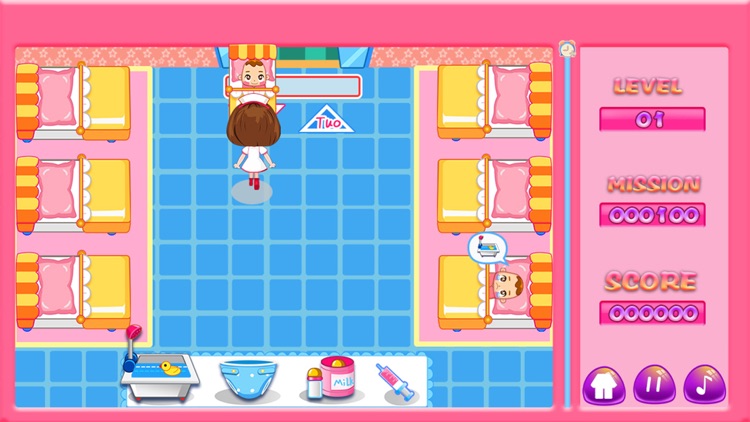 Nursery baby caring center - kids hospital game screenshot-3