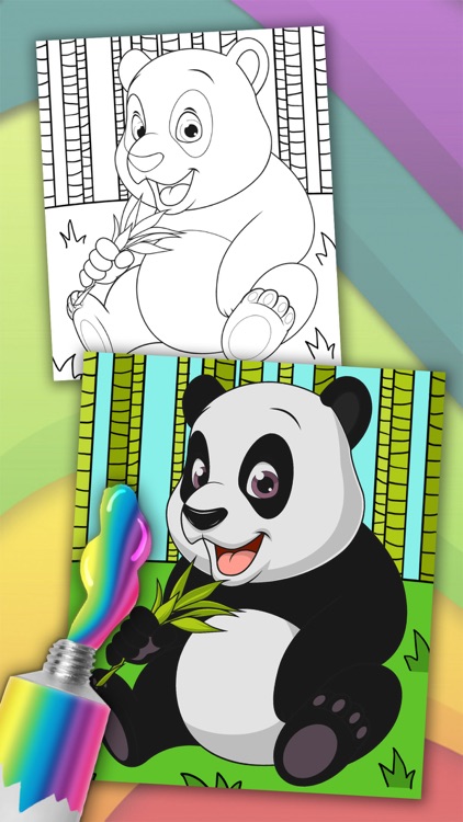 Animals magic coloring pages – kids coloring book