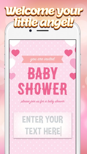 It S A Girl Baby Shower Invitations On The App Store