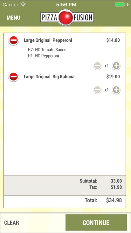 Pizza Fusion Official Ordering App screenshot-4