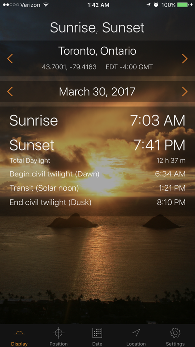 Sunrise Sunset Lite screenshot1