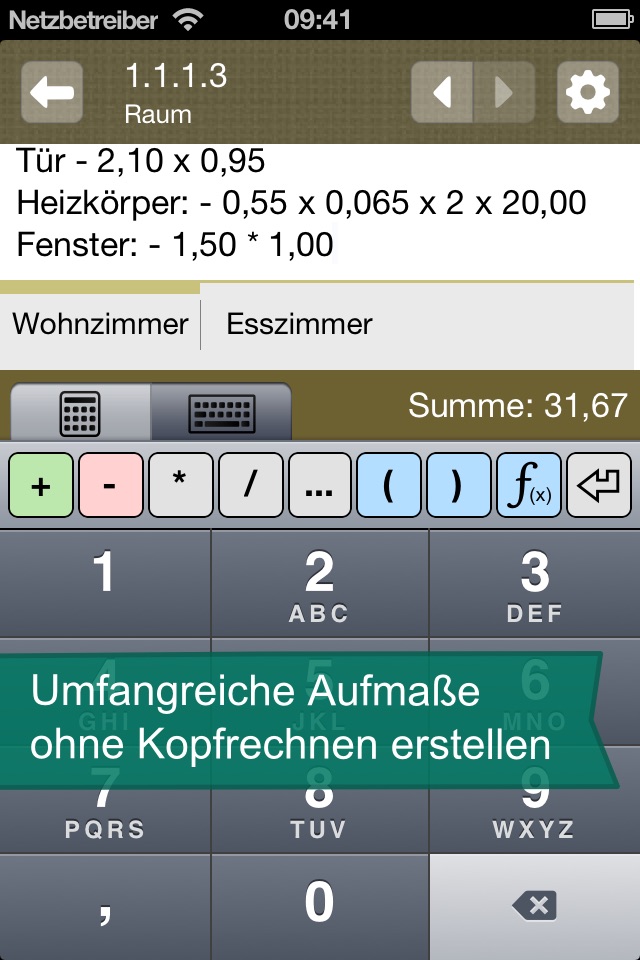 Mobilaufmaß Free screenshot 3