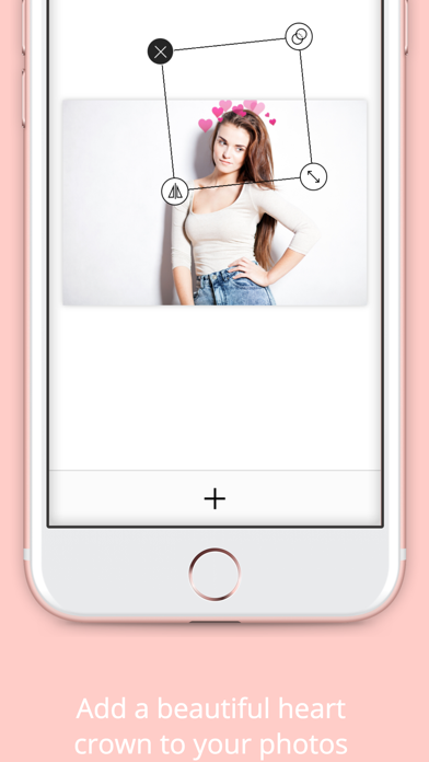 Photo Booth Heart Effect App to Photos - Crownify Screenshot 1