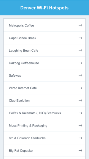 Denver City Wifi Hotspots(圖2)-速報App