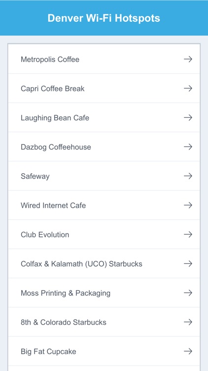 Denver City Wifi Hotspots