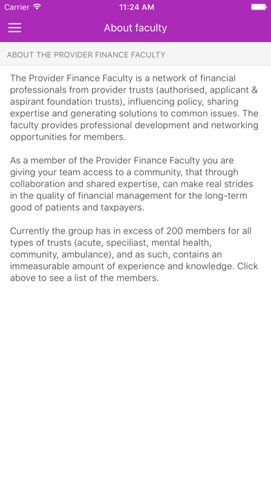 HFMA Provider Finance Faculty screenshot 2