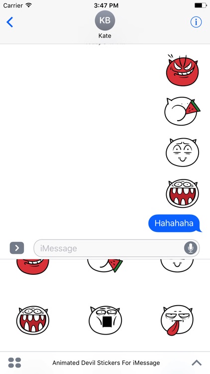 Animated Devil Emoji Stickers For iMessage screenshot-3