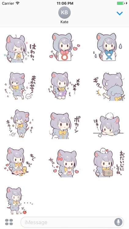 Tami Little Mouse Girl Japanese Sticker Vol 2