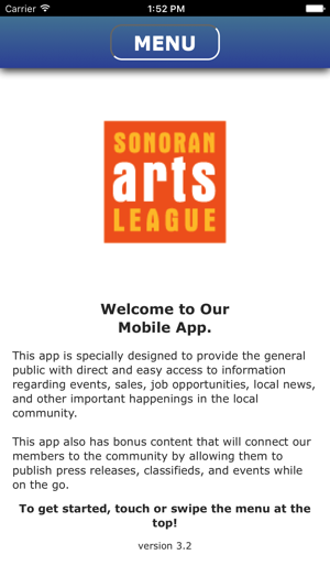 Sonoran Arts League Mobile App(圖1)-速報App