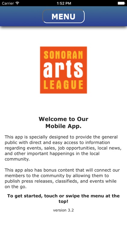 Sonoran Arts League Mobile App