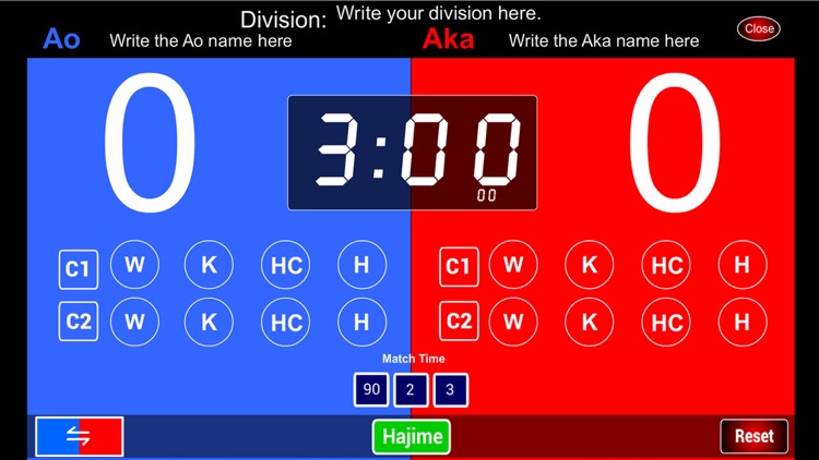 Karate Scoreboard Kumite screenshot-3