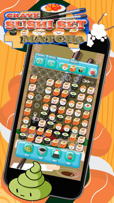 How to cancel & delete Crave Sushi Set Match 3 from iphone & ipad 3