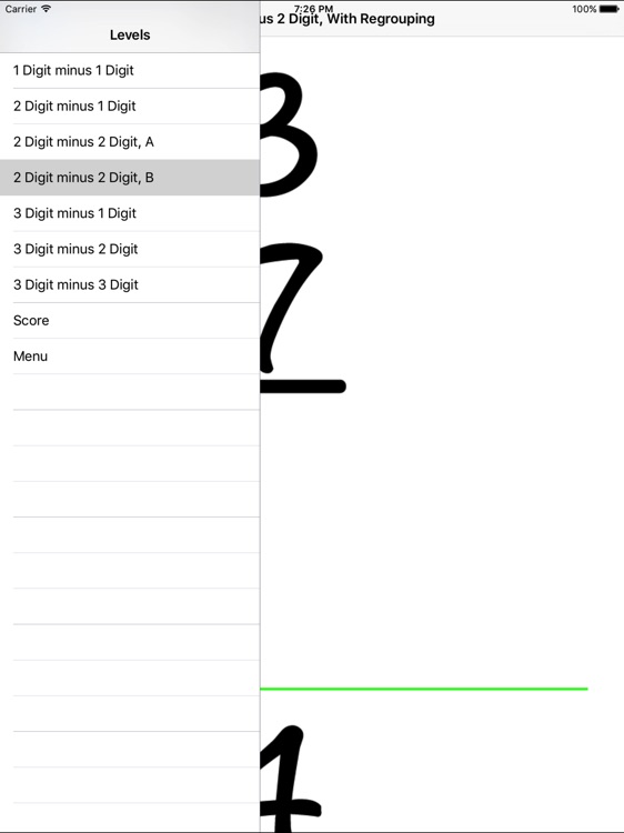 Subtraction Skill Builder