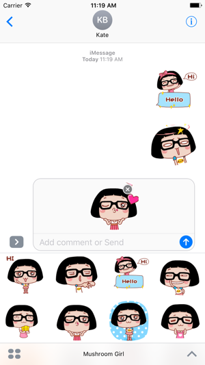 Mushroom Girl - Animated Stickers And Emoticons(圖2)-速報App