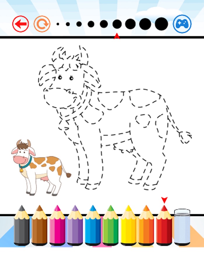 總動物著色書 - 為孩子