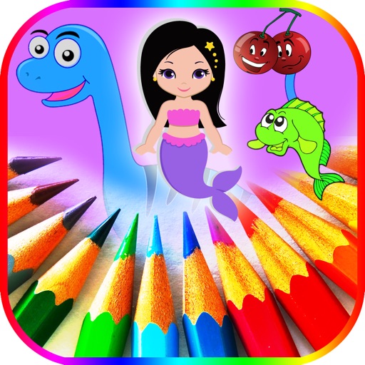 Coloring page funny for kids (coloring is fun) Icon