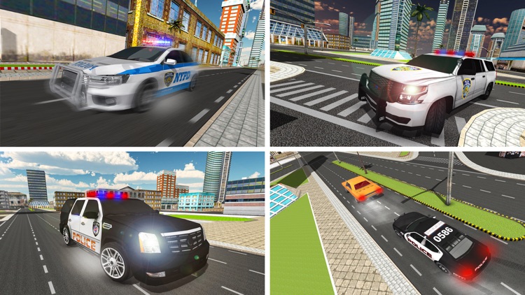 High-Speed Police Car Chase Criminal Pursuit Sim