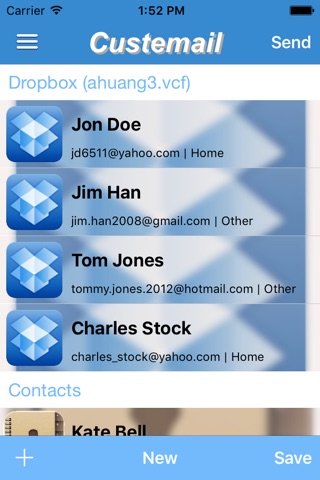 Custemail: Create and send customized email screenshot 3