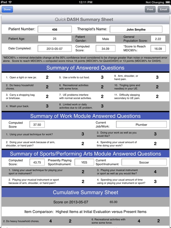 DASH Outcome Measure screenshot-3