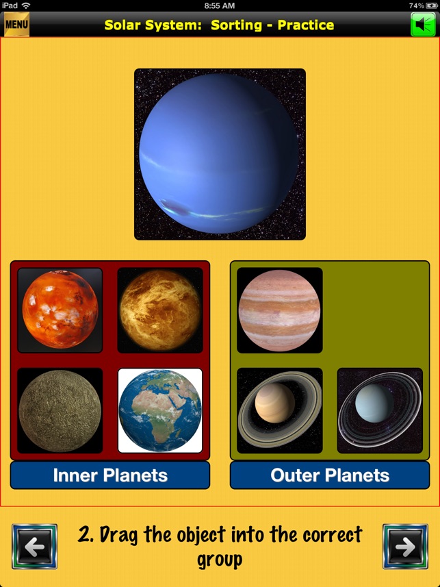 solar system trading cards project