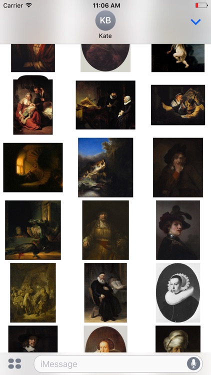 Rembrandt Stickers for iMessage