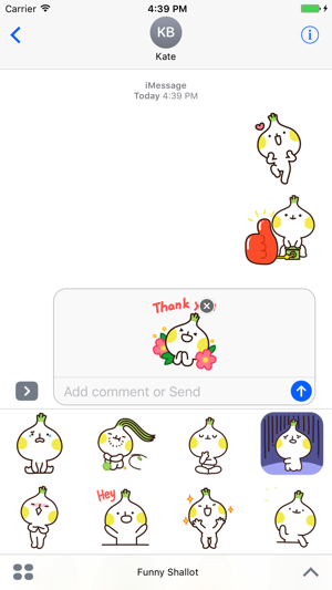 Funny Shallot - Animated Stickers And Em