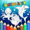 Drawing Sea Animal Fish Coloring Books for Kids