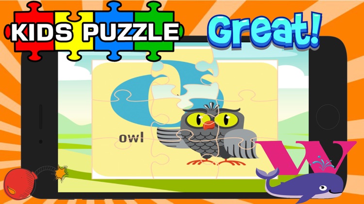 ABC Animal Puzzle Jigsaw-Kid English Learning Free