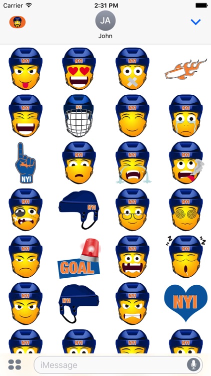 NYI Hockey Stickers & Emojis screenshot-3