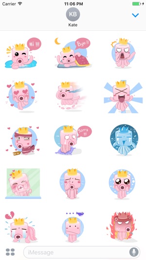 Albert The Sweet Octopus Stickers(圖1)-速報App