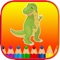 Dinosaur Coloring Book Free Pages for Toddler Kids design for 2-5 year old, boy and girl