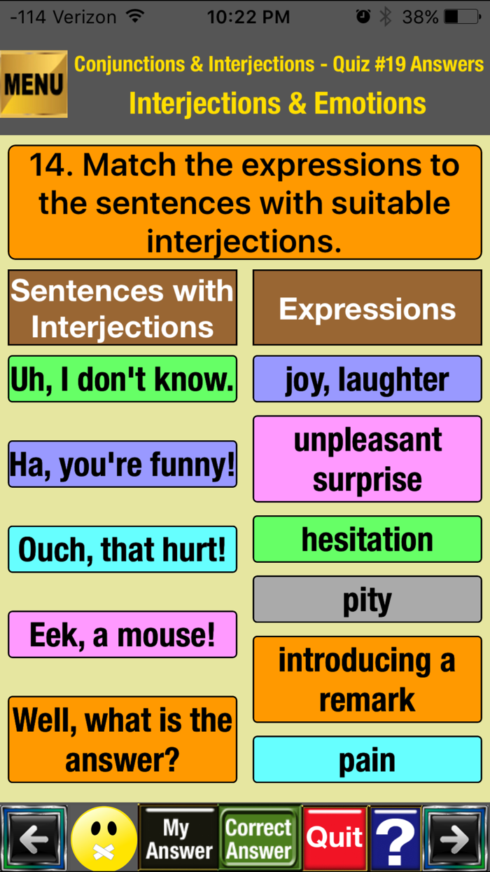 easyLearn Conjunctions  Interjections