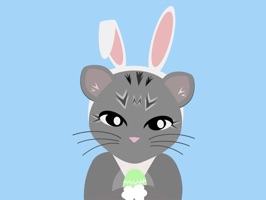 Join Ponzu the Cat and her feline friends for some Easter fun