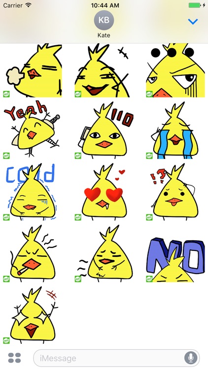 Hellowe Stickers: Angry Chick