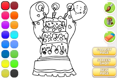 Cake Game For Kids - Cake Coloring screenshot 2