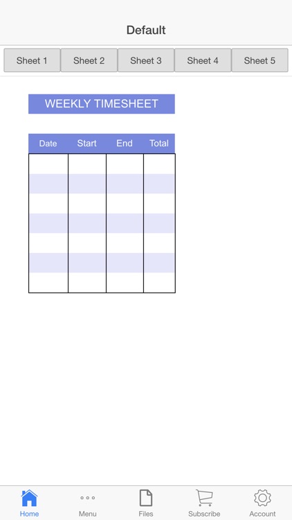 Business Timesheet