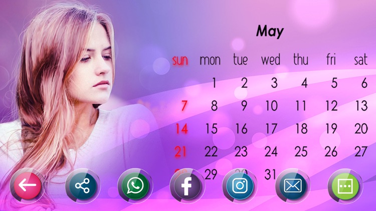 Calendar Photo Frames 2017 & Pic Collage Maker screenshot-3