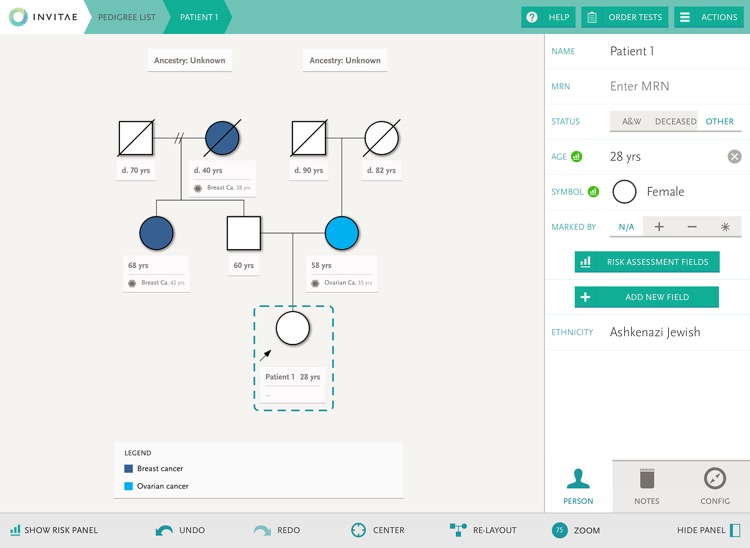 Invitae Family History Tool