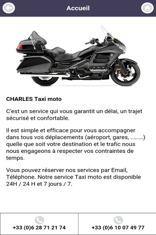 Charles Agency-Taxi moto-VTC screenshot 2